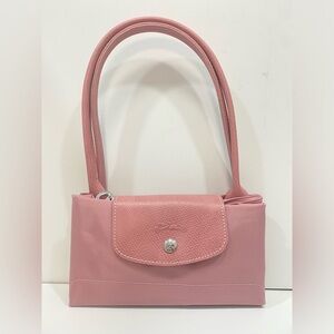 New Longchamp Le Pliage Original LargeShoulder Nylon Bag Tote In Pink